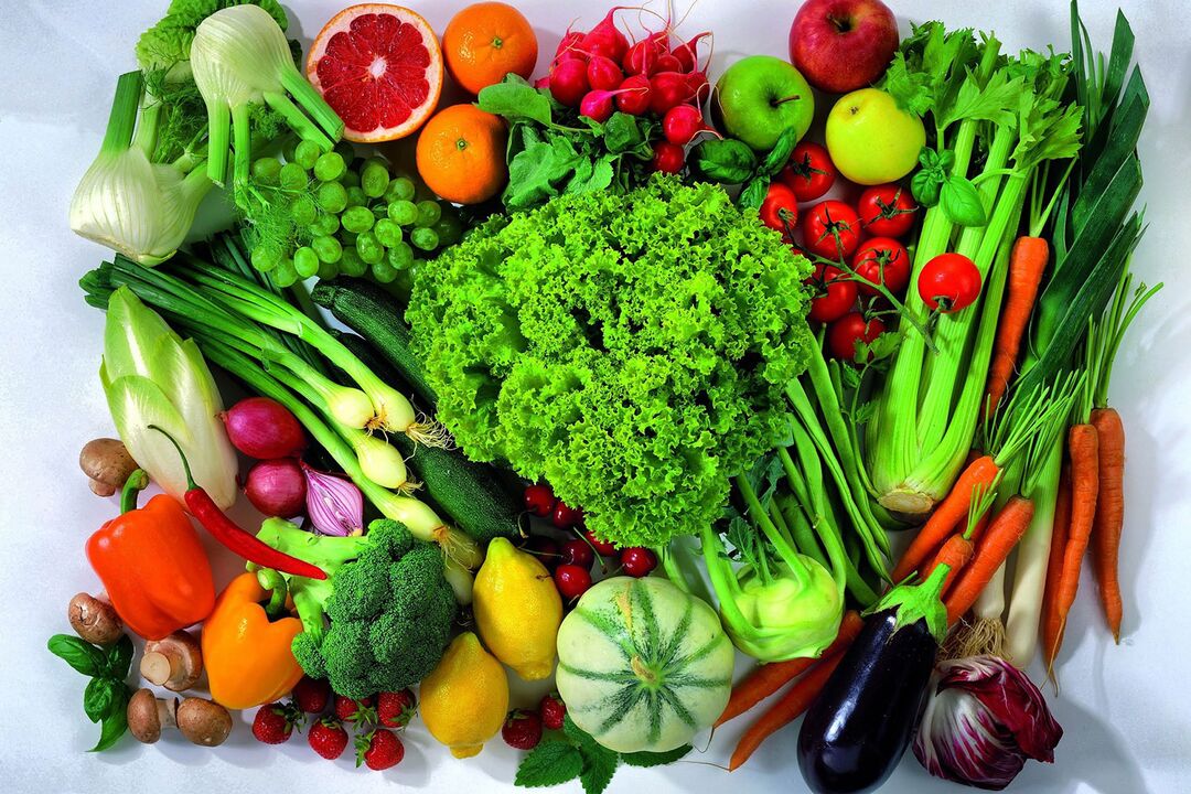овощи и фрукты для потенциала